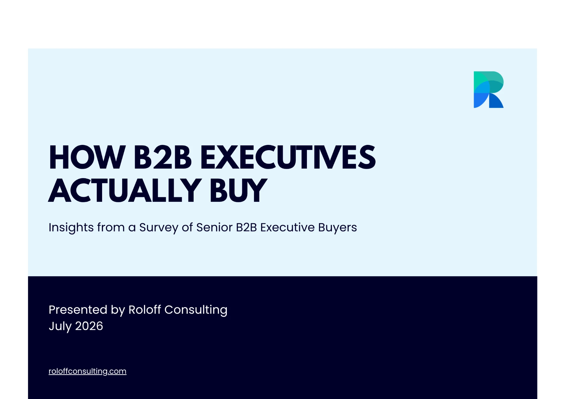 The B2B Executive Buyer Survey