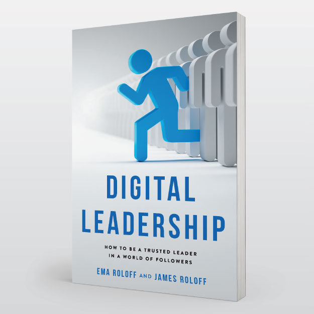 Digital Leadership book cover by Ema Roloff and James Roloff