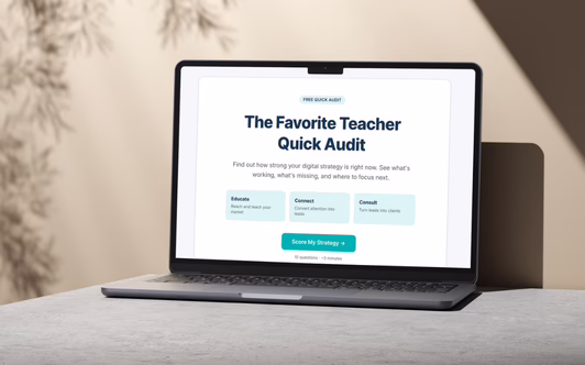 The Favorite Teacher Quick Audit